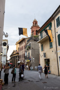 Street inside the fortified City of Castiglione del Lago, Umbria, Italy