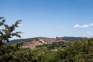 Roccatederighi on a hillside, Tuscany Italy