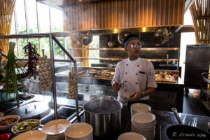 Vietnamese man in chef uniform, Hay Hay Restaurant Display Kitchen, Naman Retreat Danang Vietnam