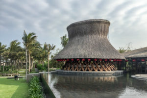 Hay Hay Restaurant viewed from the pool, Naman Retreat Danang Vietnam