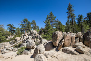 Rocky Terrain, Pathway up to Castle Rock, Big Bear Mountains CA USA