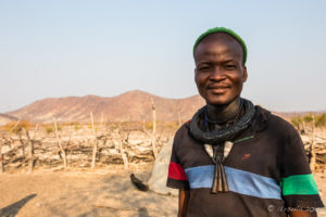 Portrait: Smiling Himba man, Kunene Namibia