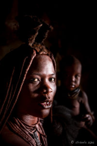 Portrait: Himba Mother and Child, Kunene Region Namibia