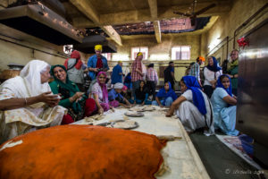 Making Chapati, Gurudwara Sis Ganj Sahib, Chandni Chowk, Old Delhi