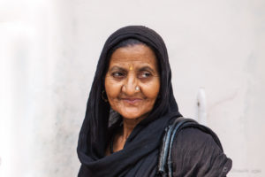 Portrait of a Sikh Woman, Gurudwara Sis Ganj Sahib, Chandni Chowk, Old Delhi