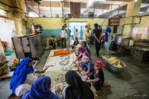 Making Chapati, Gurudwara Sis Ganj Sahib, Chandni Chowk, Old Delhi