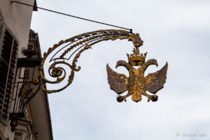 Double-Headed Eagle building decoration, Lucerne, Switzerland