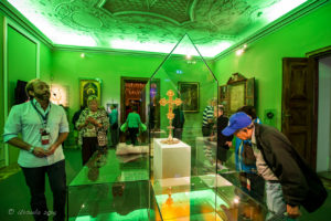 The green room in the Melk Abbey, Austria