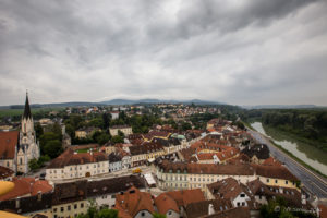 View over Melk from the Abbey, Austria