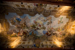 Frescoed ceiling Melk Abbey Marble Hall, Austria