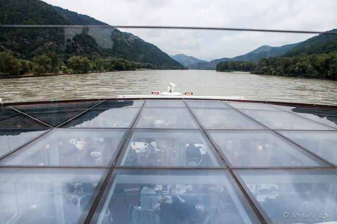 Canal Boat on the Danube River in the Wachau Valley Austria