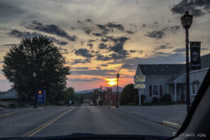 Sunset over Bedford, VA USA