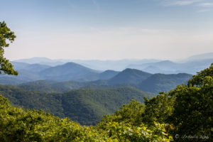 View from an Overlook, Blue Ridge Parkway, VA USA