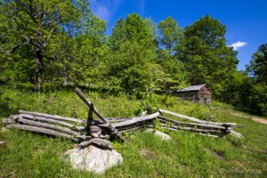 Fallen Fences Humpback Rocks Farm, Blue Ridge Parkway, VA USA