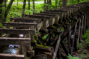 Water Flume, Mabry Mill, Blue Ridge Parkway, VA USA