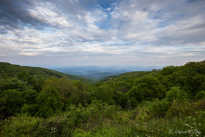 Endless Mountains from the Blue Ridge Parkway, NC USA