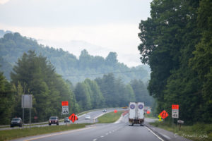 NC Highway 23/74 off the Blue Ridge Parkway