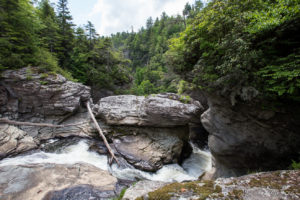Rocky Fall Base, Linville Falls, NC USA