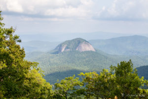 Looking Glass Mountain from Log Hollow Overlook, Blue Ridge Parkway, NC USA