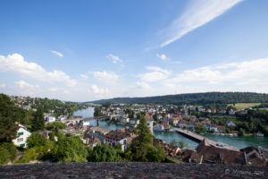View over Altstadt Schaffhausen from the Munot tower, Switzerland