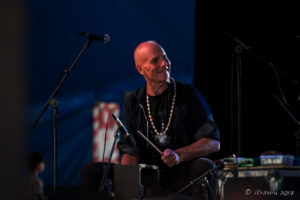 Greg Sheehan on drums, Byron Bay Bluesfest 2017, Australia