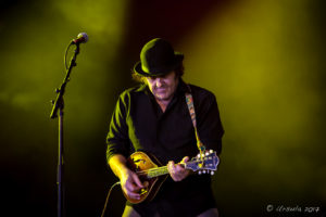 Chris Brooker on mandolin, Round Mountain Girls, , Byron Bay Bluesfest 2017, Australia