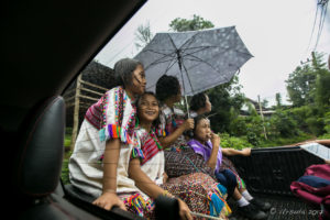 Karen Girls in the Truck Bed, Ban Mae Pae School, Mae Hong Son Thailand