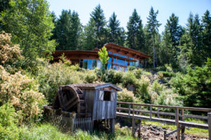 Wooden Watermill in Lund, BC