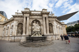 The Danubius (or Albrecht) Fountain at Albertina Museum, Vienna Austria