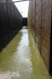 In a a lock between Regensburg and Passau, Germany