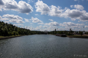 On the Rhine-Main-Danube Canal near Nuremberg lock.