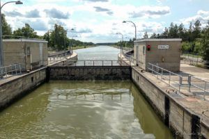 Out of a lock between Regensburg and Passau, Germany