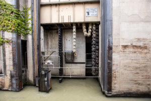 Altenwörth Lock Mechanism, Danube River, Austria
