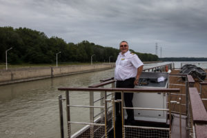 Captain Peter, Viking Delling river boat bow