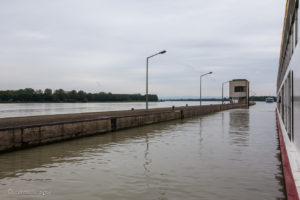 Altenwörth Lock on the Danube, Austria