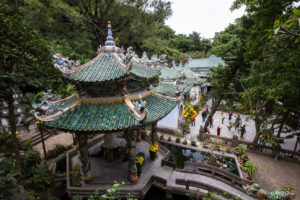 Pagodas roofs, Marble Mountains, Vietnam