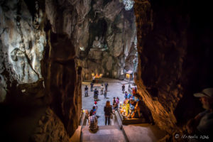 Stairs into Hoa Nghiem Cave, Marble Mountains, Vietnam