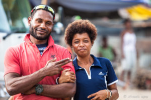 Happy Couple, Hanuabada Village, Papua New Guinea