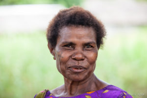 Portrait: Smiling Papuan woman, Maprik PNG