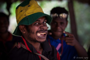 Young Papuan man chewing betel nut, Maprik PNG