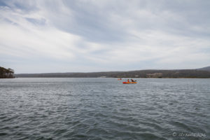 Kayaks on Pambula River, Australia