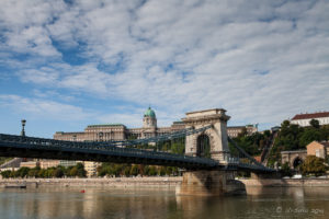The Chain Bridge - Széchenyi Lánchíd from the Danube, Budapest, Hungary
