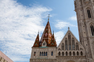 Roofline of Matthias Church, Budapest Hungary