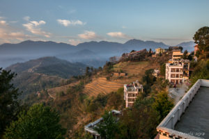 Morning view from Thrangu Tashi Yangtse Monastery, Namo Buddha Nepal
