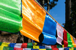 Prayer Flags, Thrangu Tashi Yangtse Monastery, Namo Buddha Nepal