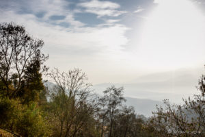 Layers of mist and mountain from Thrangu Tashi Yangtse Monastery, Namo Buddha Nepal