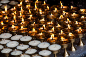 Prayer Lamps, lit and unlit, Thrangu Tashi Yangtse Monastery, Namo Buddha Nepal