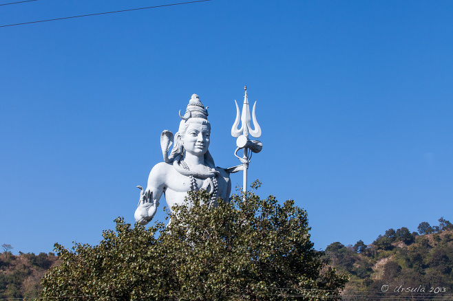 Shiva statue from the road, Haridwar India