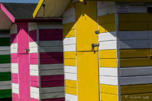 Colourful Storage Sheds, Falmouth Cornwall UK