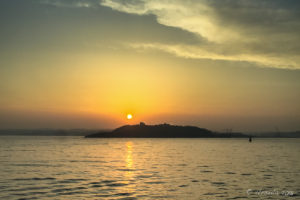 Sunset over the English Channel